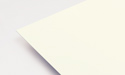 Abbildung des empfohlenen 120g Designerpapiers in der Farbe Cream